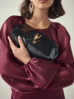 Next Noir - Pochette croco en PU Best