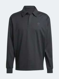 adidas originals Noir - Polo de rugby Adidas Original Adicolor New