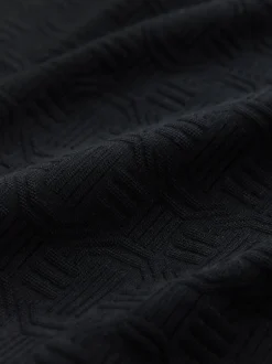 Next Noir - Polos chics à col zippé