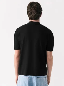 Next Noir - Polos N. Premium Décontracté en maille à manches courtes Milieu Online