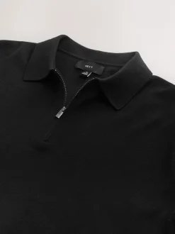 Next Noir - Polos N. Premium Décontracté en maille à manches courtes Milieu Online