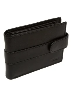 Cultured London Noir - Portefeuille en cuir « Leo » Online