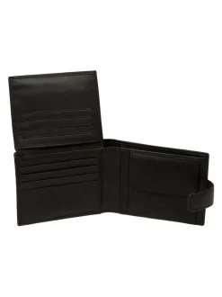 Cultured London Noir - Portefeuille en cuir « Max » New