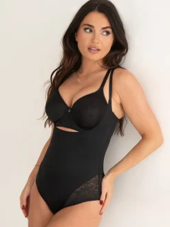 Pour Moi Noir - Effortless Tummy Control Wear Your Own Bra Body Lingerie sculptante Outlet