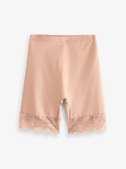 Next Noir / Praline Nude - Bermuda léger et galbant avec dos en dentelle pour le contrôle du ventre 2 Pack Clearance