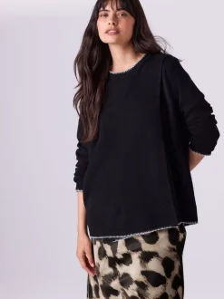 Next Noir - Pull d’allaitement en maille Grossesse Discount