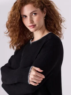 Next Noir - Pull d’allaitement en maille Grossesse Discount