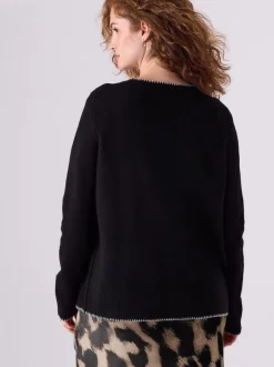 Next Noir - Pull d’allaitement en maille Grossesse Discount