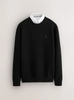 Next Noir - Pull Oxford texturé coupe classique New