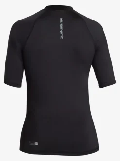 Quiksilver Noir - Jeunes Manches courtes UPF50 Gilet anti-éclaboussures Outlet