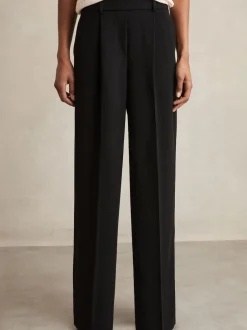 Reiss Noir - Pantalon en sergé Eden à taille élastiquée Ample