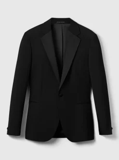 Reiss Noir - Revers à encoche - Veste de smoking Poker à simple boutonnage habillé Hot