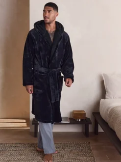 Next Noir - Robe de toilette Depolaire Outlet