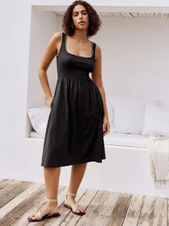 Next Noir - Robe d’été mi-longue en jersey Best