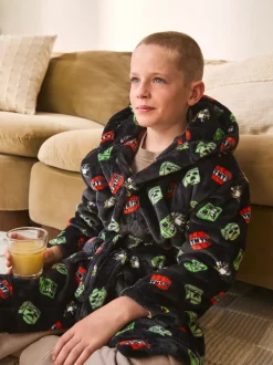 Next Noir - Robe en polaire Minecraft (5-16ans) Sale