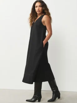 Next Noir - Robe longue Sans manche col en V Sale