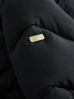 Next Noir - Résistant à la douche Faux Fur Lined À capuche Doudounes (3-16yrs) Hot