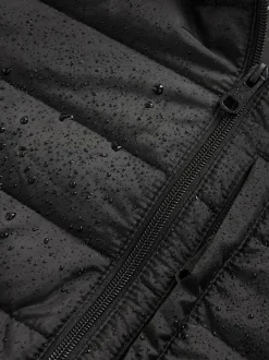 Next Noir - Résistant à la douche Lightweight Hooded Puffer Coat Veste Outlet