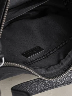 Next Noir - Sac à bandoulière en cuir avec scoop Best