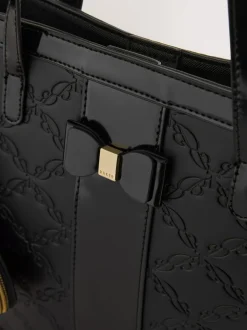 Baker by Ted Baker Noir - Sac cabas en PU en relief Outlet
