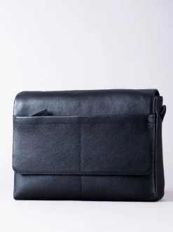 Lakeland Leather Noir - Sacoche messager pour ordinateur portable Crummock Hot