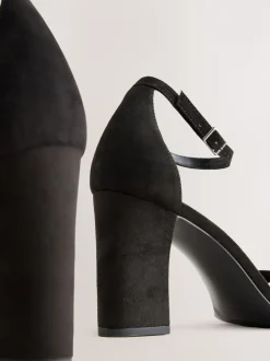 Next Noir - Sandales à talons carrés Discount