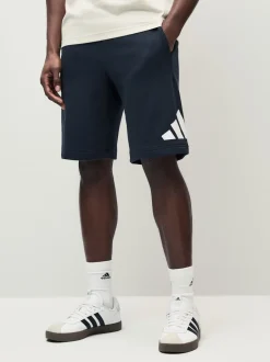 adidas Noir - Short Essentials à grand logo Français éponge Hot