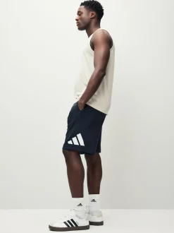 adidas Noir - Short Essentials à grand logo Français éponge Hot