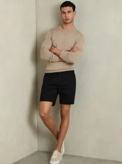 Reiss Noir - Short chino casual Wicket coupe courte Discount