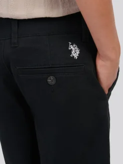 U.S. Polo Assn - Short chino classique US Polo Assn Noir Clearance