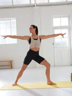 Next Noir - Short cycliste Active Sports à taille enveloppante Hot