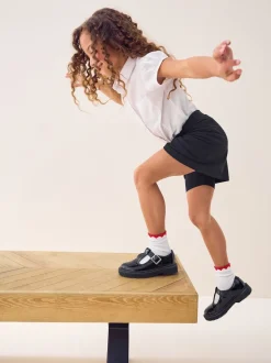 Next Noir - Short d'écolier extensible en jersey de coton riche (3-16ans) Discount