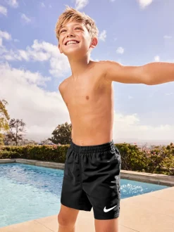 Nike Noir - Short de volley Swim Logo Tape 4 Inch Online