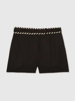 Reiss Noir - Short Fawn Lin Whipstitch Short
