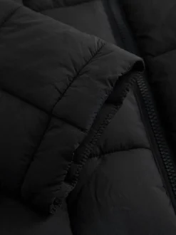 Next Noir - Shower Resistant Square Quilted Coat (3-16yrs) Clearance