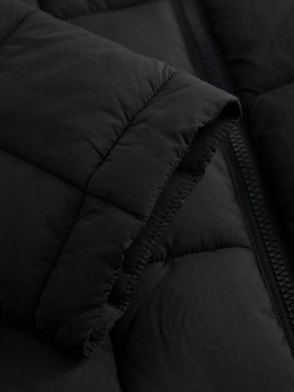 Next Noir - Shower Resistant Square Quilted Coat (3-16yrs) Clearance