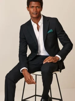 Next Noir - - Veste de costume texturée Skinny Fit (Skinny Fit) Discount