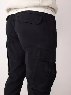 Next Noir - - Pantalon cargo stretch en coton Skinny Fit (Skinny Fit) Outlet