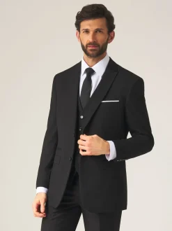 Skopes Noir - Madrid Regular Fit Suit Waistcoat (gilet de costume à coupe régulière) Discount