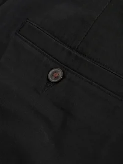 Next - Slim Fit (Slim Fit) - Short chino stretch Noir Clearance