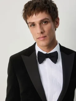 Next Noir - Slim Fit (Slim Fit) - Blazer Motionflex Extensible en velours New