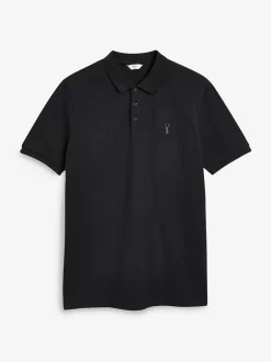Next - Slim Fit (Slim Fit) - Polo Manches courtes Pique Noir Best