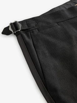 Next Noir - Slim Fit (Slim Fit) - Pantalon de smoking ajustable avec laine Online