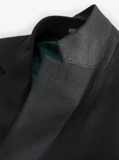 Next - Slim Fit (Slim Fit) - Veste de costume texturée Noir Online