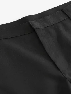 Next Noir - Slim Fit (Slim Fit) - Pantalon élégant uni sur le devant Online