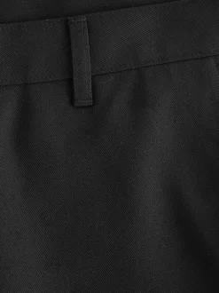 Next Noir - Slim Fit (Slim Fit) - Pantalon élégant uni sur le devant Online