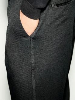 Next Noir - Slim Fit (Slim Fit) - Pantalon de smoking texturé avec détail de ruban adhésif Online