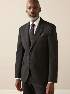 Next Noir - Slim Fit (Slim Fit) - Veste de costume Signature Nova Fides en 100% laine italienne