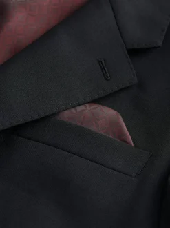 Next Noir - Slim Fit (Slim Fit) - Veste de costume Signature Nova Fides en 100% laine italienne