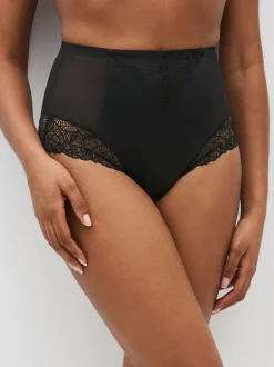 Next Noir - Slips gainants fermes pour le contrôle du ventre Culotte taille haute Clearance